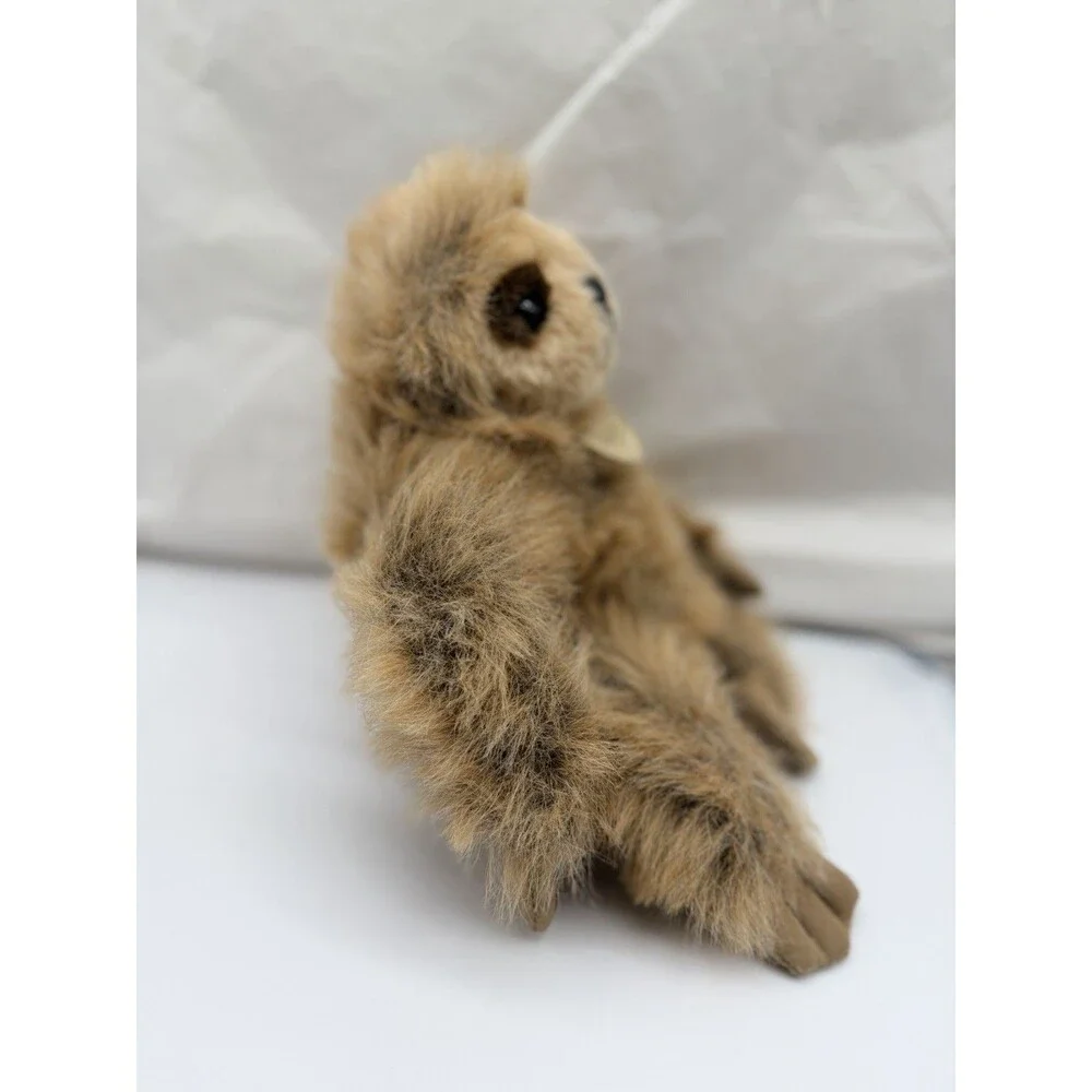 Aurora Miyoni Plush Tree Sloth Brown Furry Stuffed Animal Toy 9”